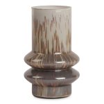 Frosted Ringed Vase