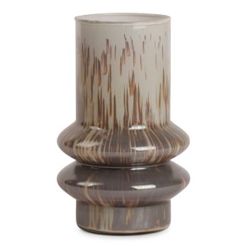 Frosted Ringed Vase