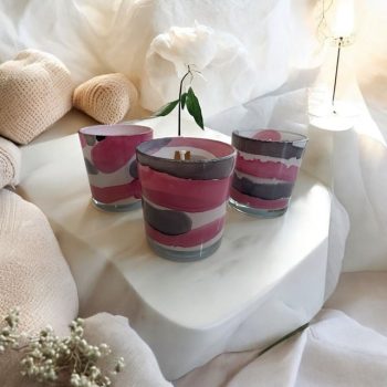 Blush Marble Glow Votive