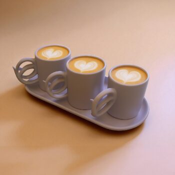 Pretzel Mug Set--Pastel Purple