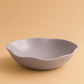 Ripple-Edged Bowl--Pastel Purple