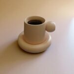 Contour Cup & Saucer---Pastel Pink