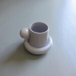 Contour Cup & Saucer---Pastel Purple