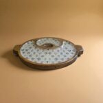 Phoolpatra Dip Tray – Round with Handles