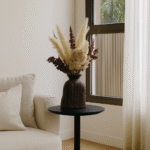 RippleForm Paper Mache Vase--Brown