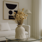 RippleForm Paper Mache Vase--Off White